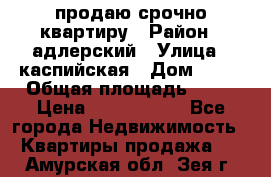 продаю срочно квартиру › Район ­ адлерский › Улица ­ каспийская › Дом ­ 68 › Общая площадь ­ 26 › Цена ­ 2 700 000 - Все города Недвижимость » Квартиры продажа   . Амурская обл.,Зея г.